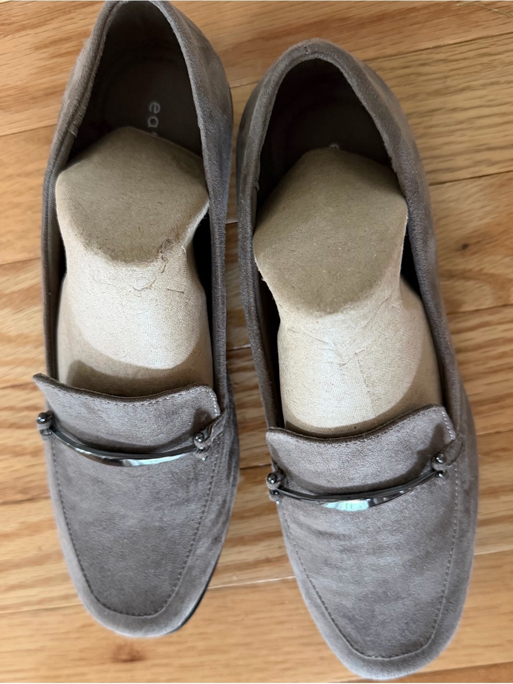Woman’s Suede Bit Loafers in Taupe